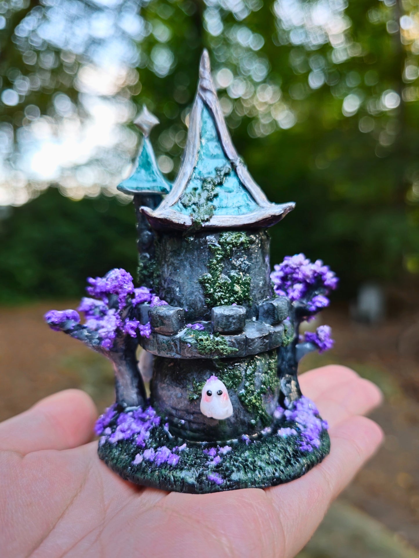 Blue Wizard Tower Figurine