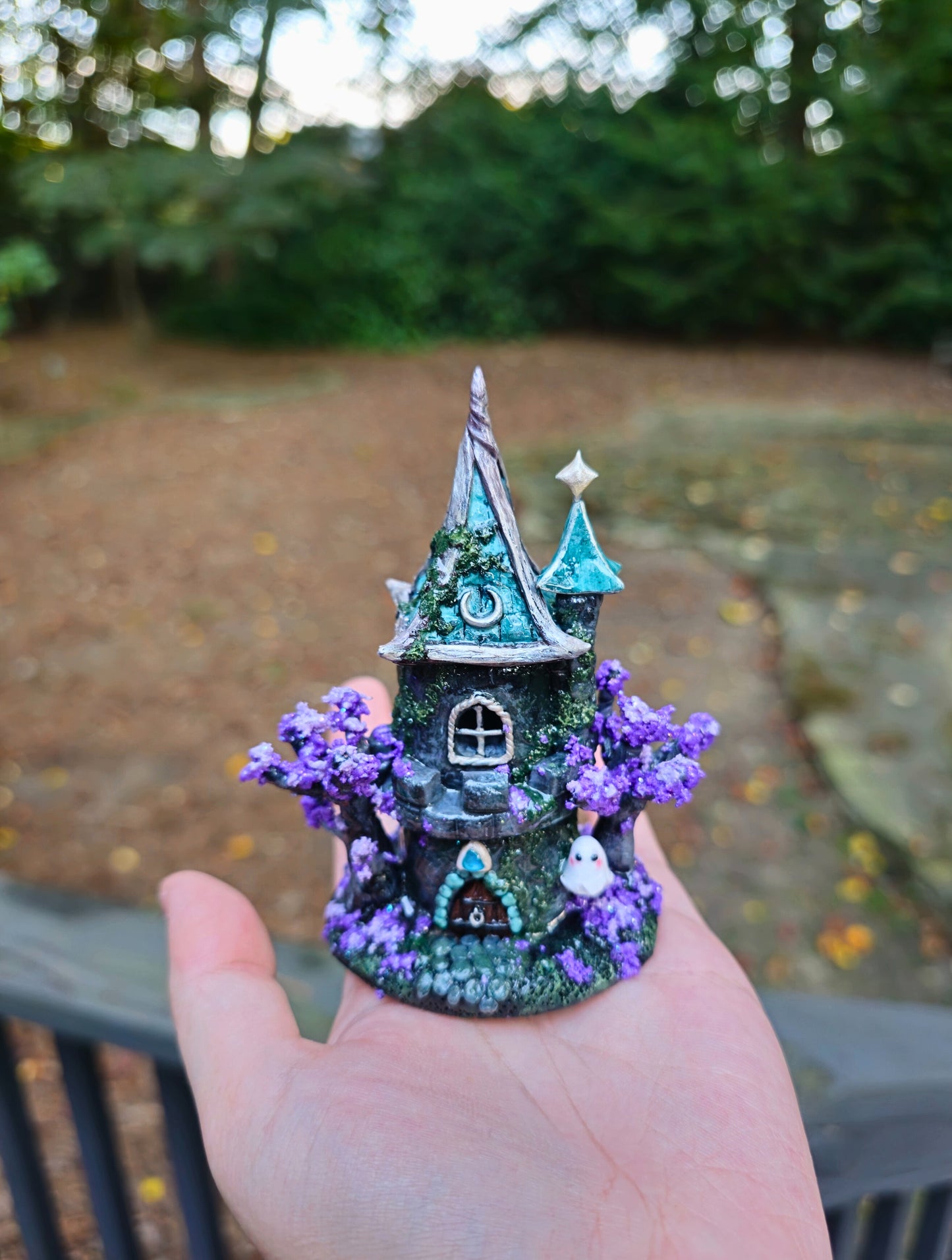 Blue Wizard Tower Figurine