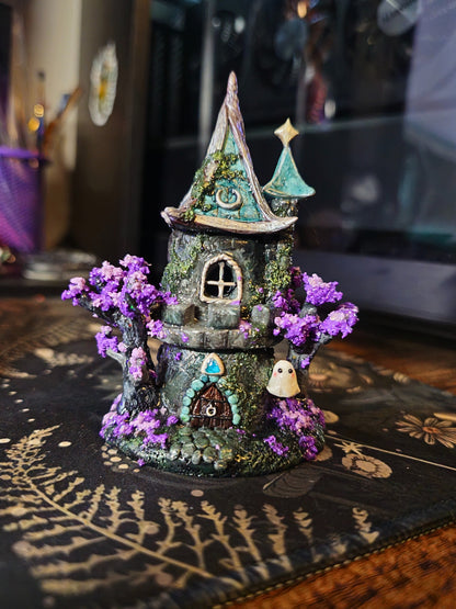 Blue Wizard Tower Figurine