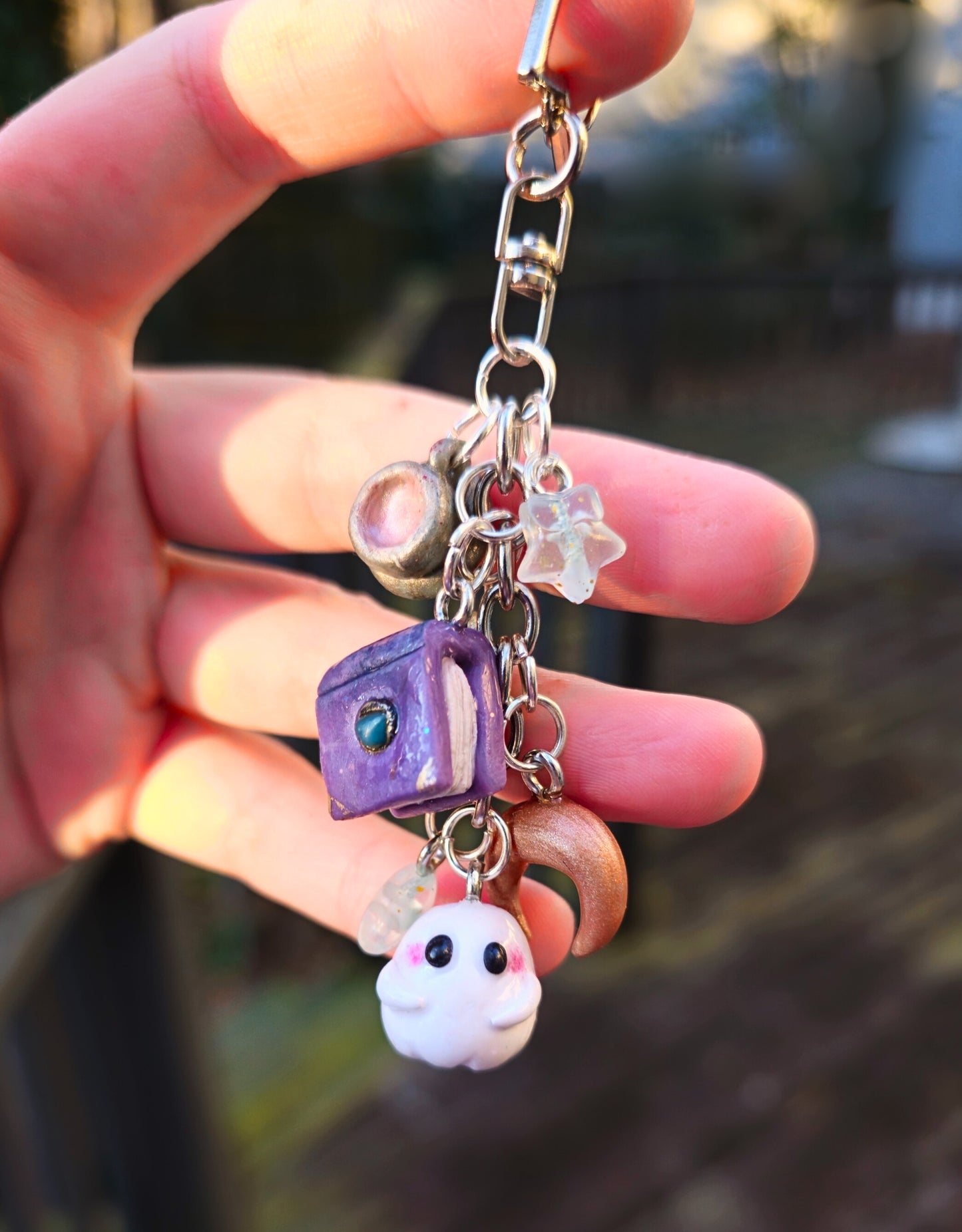Lily Charm Keychain