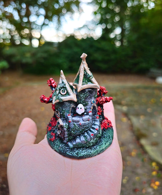 Green Wizard Tower Figurine
