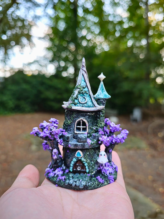Blue Wizard Tower Figurine