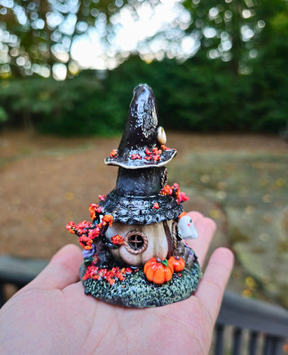 Autumnal Witch Tower Figurine