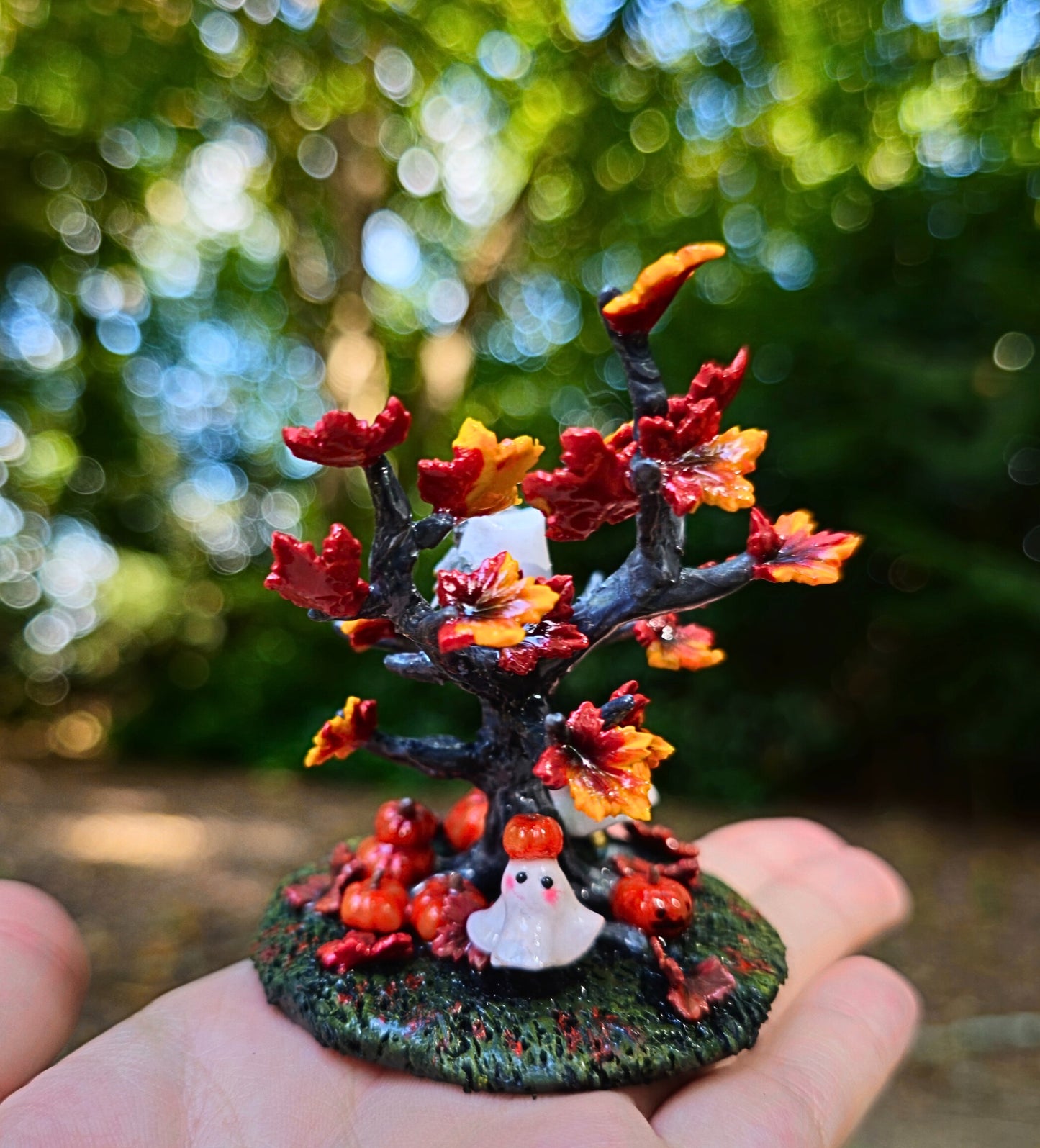 Witch Owl Tree Figurine