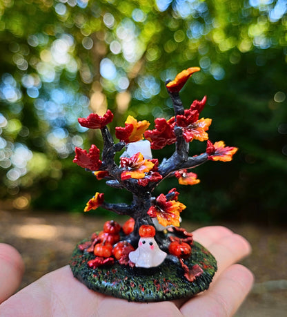 Witch Owl Tree Figurine