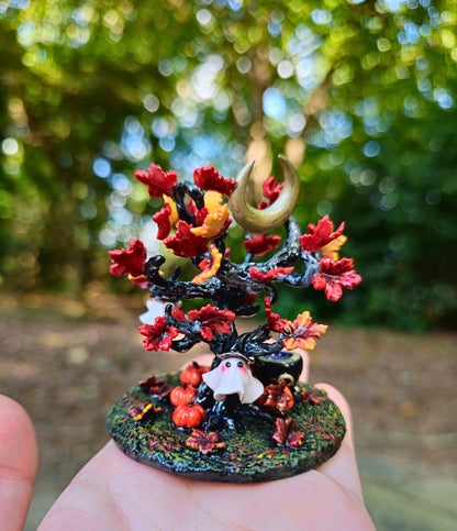 Fall Moon Tree Figurine