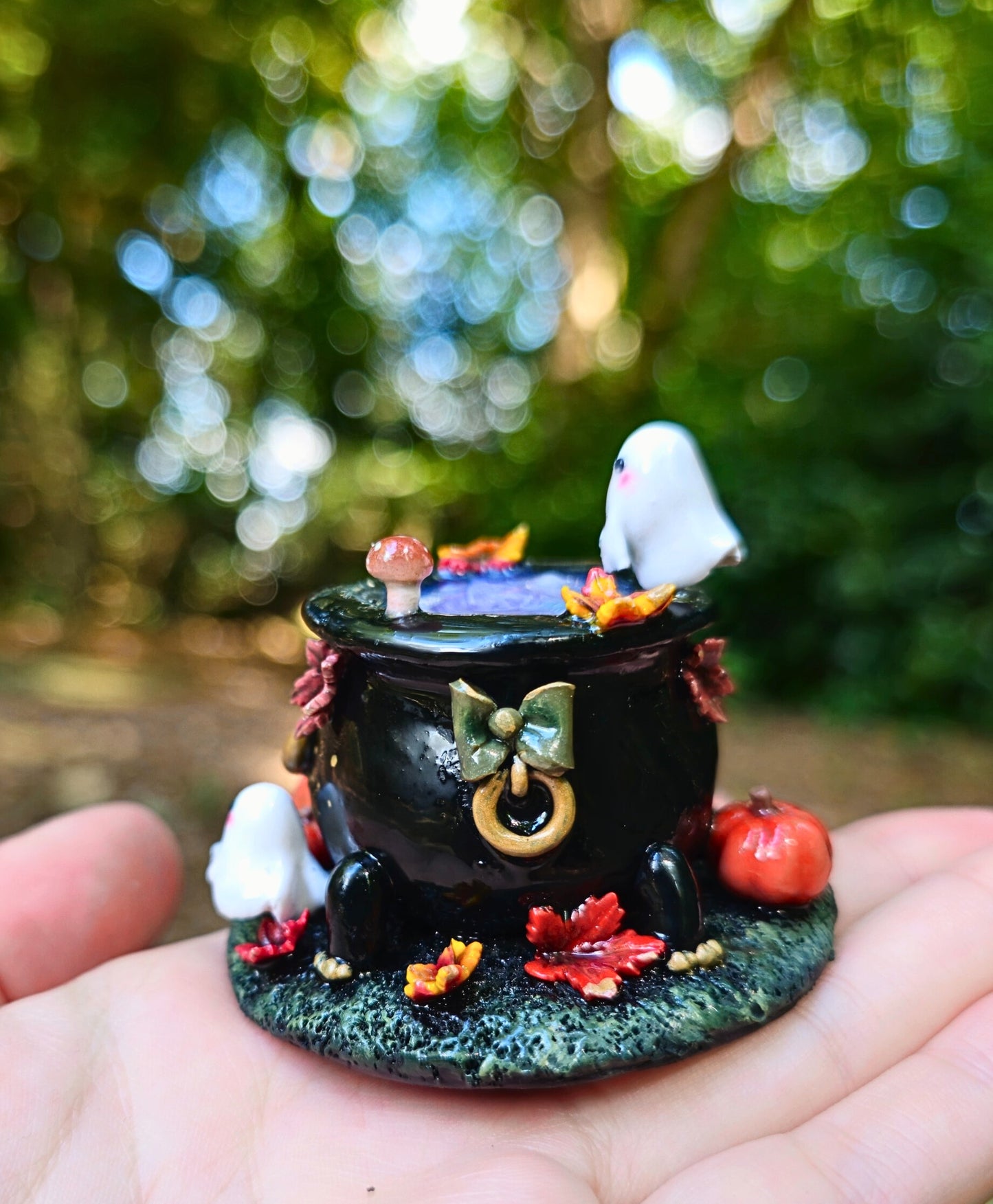 Autumnal Cauldron Figurine