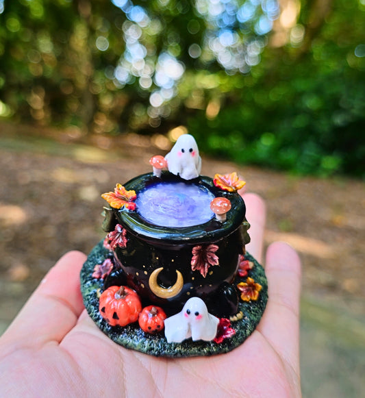 Autumnal Cauldron Figurine