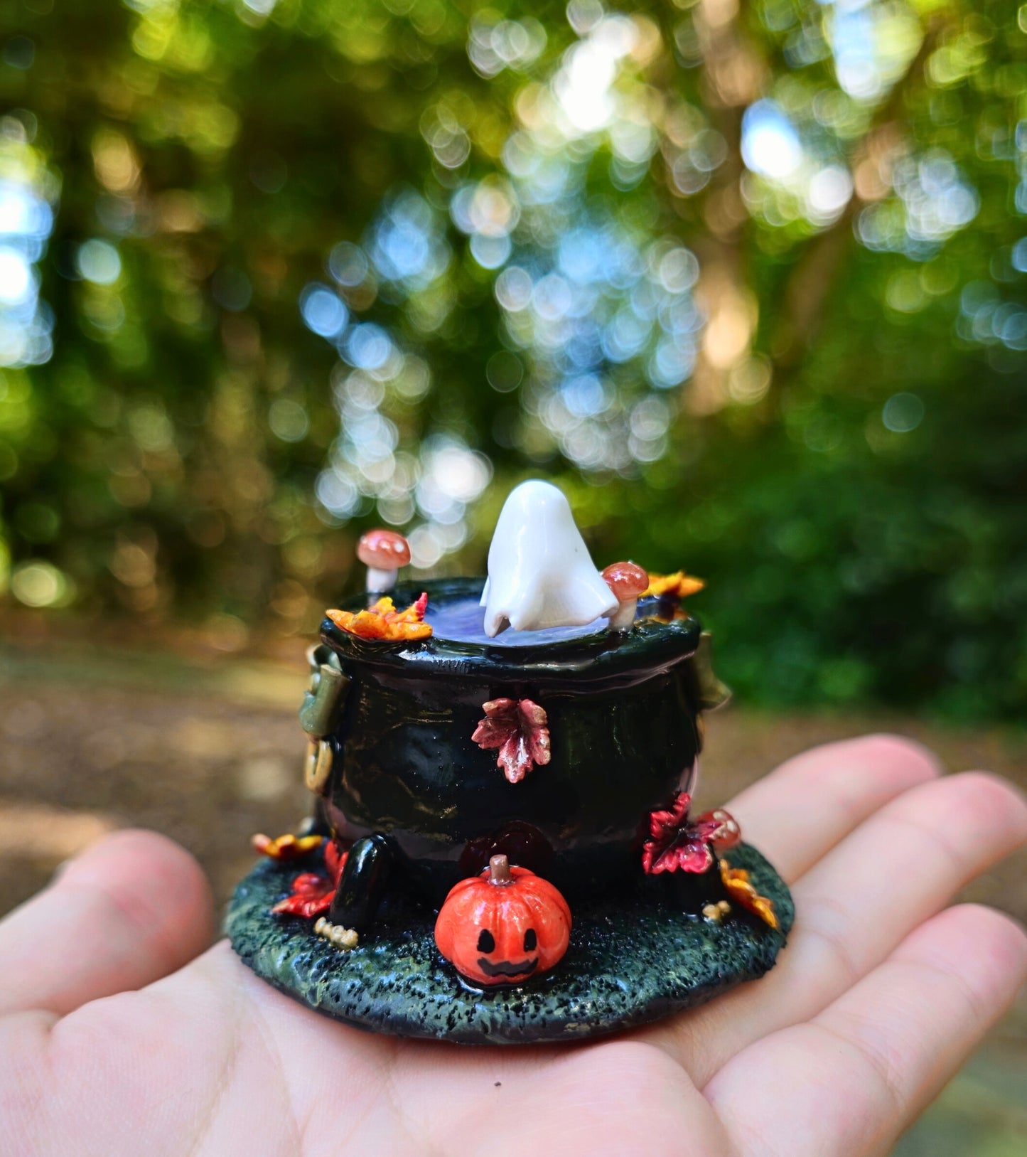 Autumnal Cauldron Figurine
